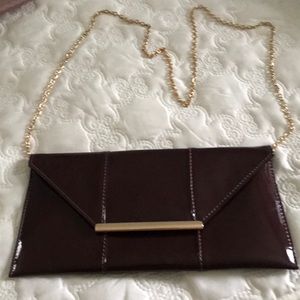 NWOT Burgundy Envelope Purse